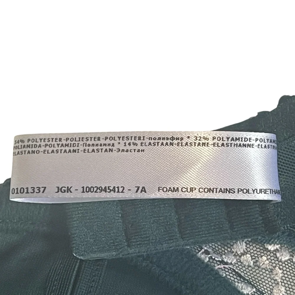 NWT Marie Jo Jane Push Up Bra Removable Pads Floral Embroidered Lace 32DD